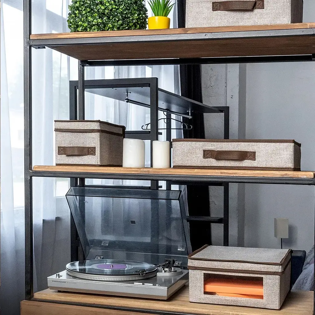 Короб для зберігання Handy Home з кришкою 30x28x15 см сірий (ESH07) - фото 4