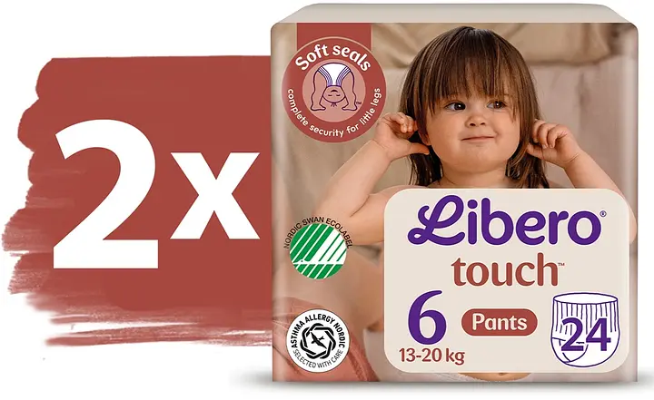 Набір підгузки-трусики Libero Touch Pants 6 (13-20 кг), 48 шт. - фото 2