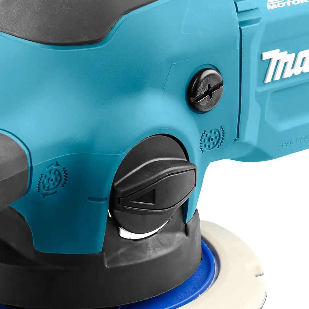 Шліфмашина полірувальна 2-х режимна акумуляторна Makita DPO600Z (150 мм, 1600-6800 хв-1, BL, LXT, без акумуляторів та зарядного пристрою) - фото 7