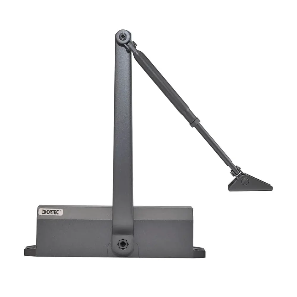 Дверний доводчик Dortec DT-65H Graphite з фіксацією дверей у відчиненому положенні (63-00057) - фото 3