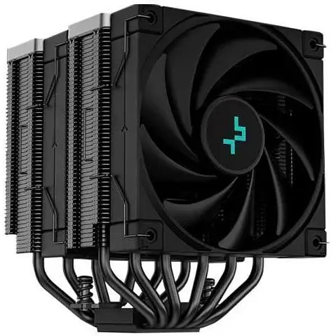 Кулер для процесора DeepCool AK620 ZERO DARK чорний алюміній/мідь 2x120 мм Intel 1700/1200/115x/2066/2011 AMD AM5/AM4 260 - фото 1