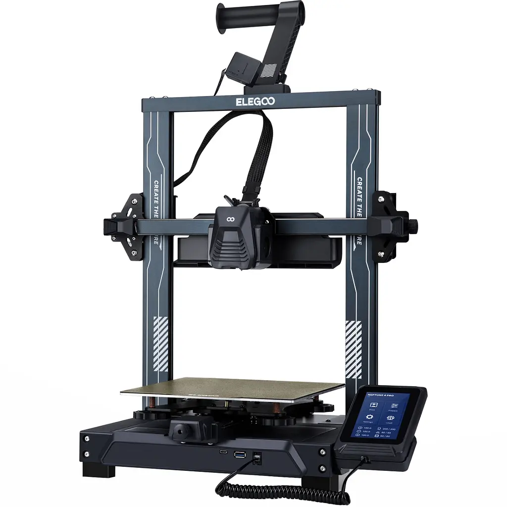 Друкарка 3D ELEGOO Neptune 4 Pro (FDM 1.75 mm 225x225x265 mm WLAN USB сірий)