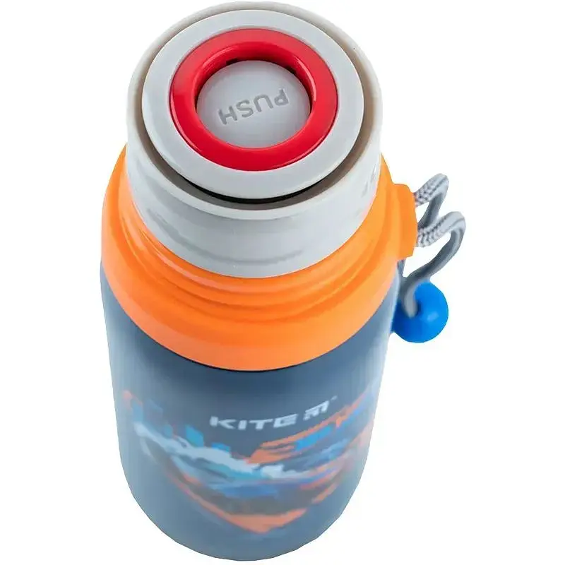 Термос Kite Hot Wheels 350 мл сине-оранжевый (HW24-301) - фото 3
