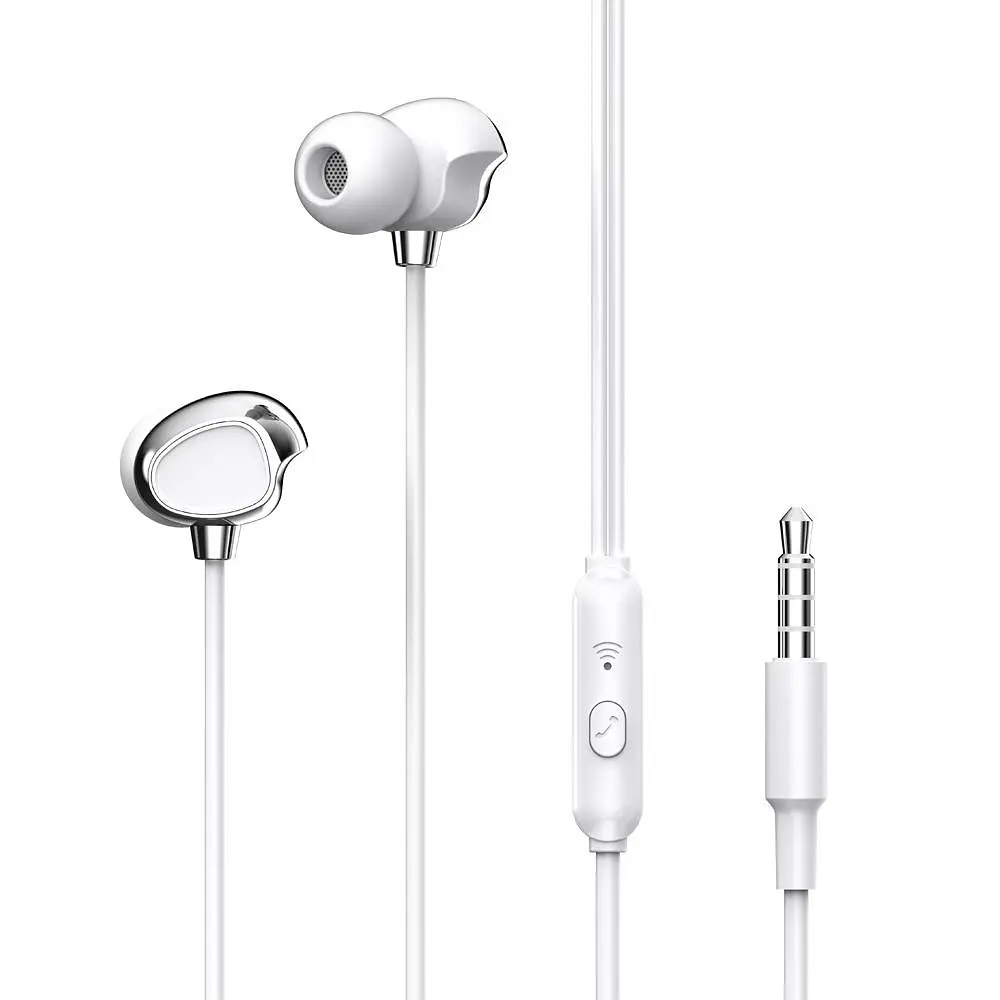 Провідні навушники XO EP53 Wired in-ear earphones Білий