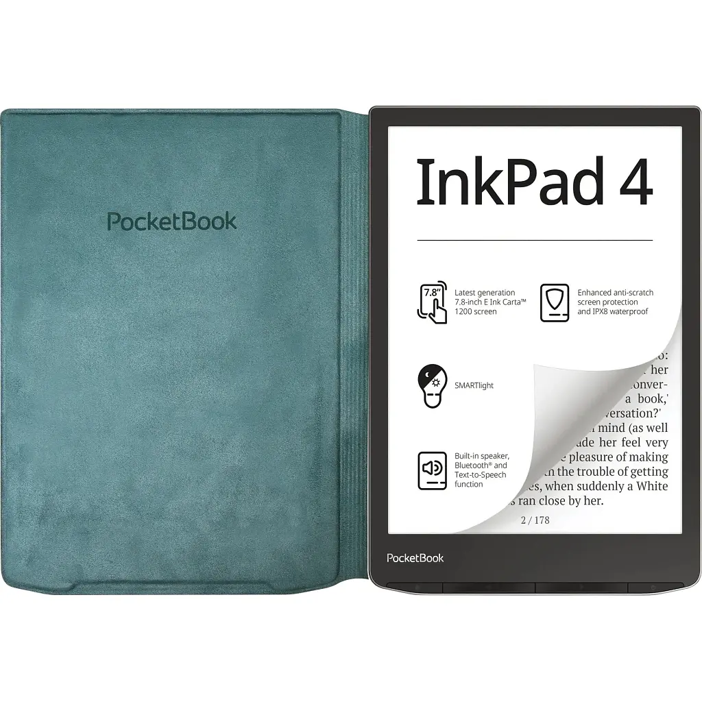 Чехол для электронной книги Pocketbook 743 Flip cover green (HN-FP-PU-743G-SG-WW) - фото 4
