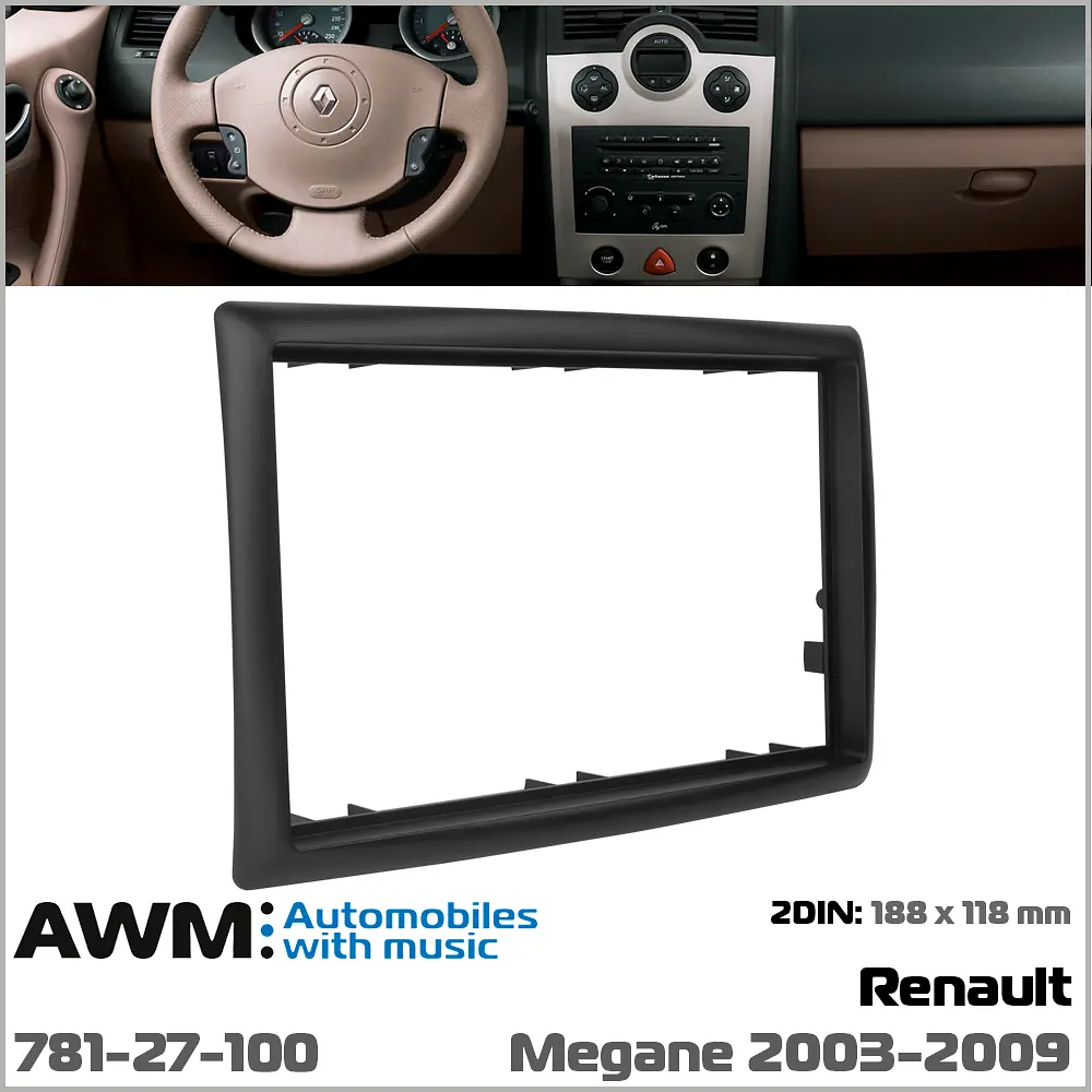 Перехідна рамка Renault Megane II AWM 781-27-100 - фото 5