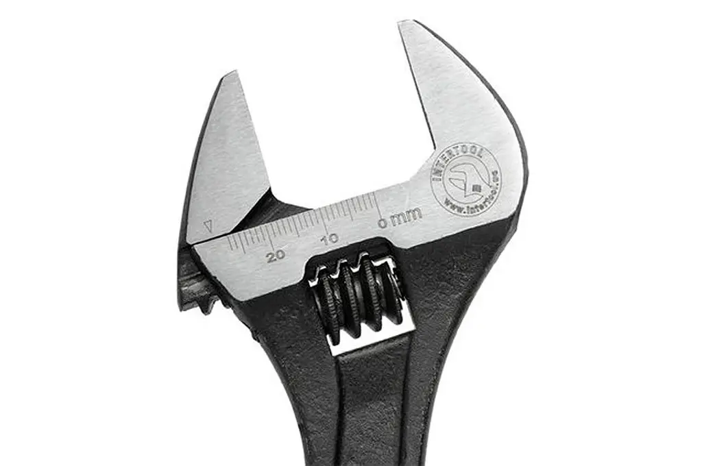 Ключ разводной Intertool 200 мм (0-24 мм) фосфатированный XT-0058 - фото 2