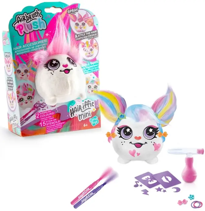 Набор Canal Toys Diy Airbrush Plush - Hair'iffic "Сделай прическу - Пинки" (AIR038/1) - фото 3