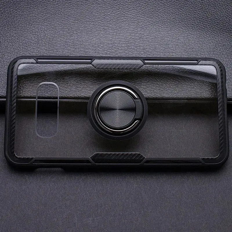 Чехол бампер Primolux Ring Magnetic Stand для смартфона Samsung Galaxy S10e (SMG970) Black - фото 2