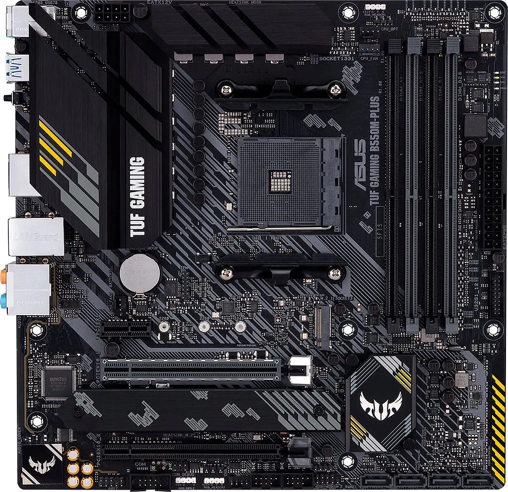 ASUS Материнська плата TUF GAMING B550M-PLUS sAM4 B550 4xDDR4 M.2 HDMI DP mATX - фото 7