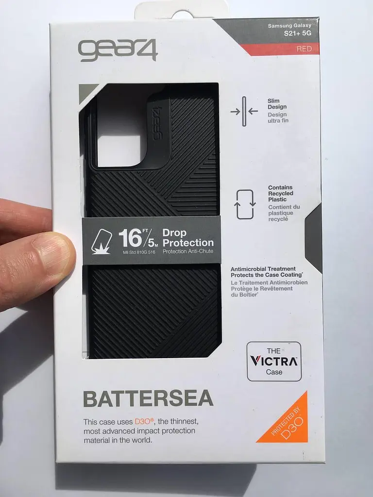 Протиударний чохол для Samsung Galaxy S21 Plus 5G (G996) GEAR4 Battersea D3O Black - фото 3