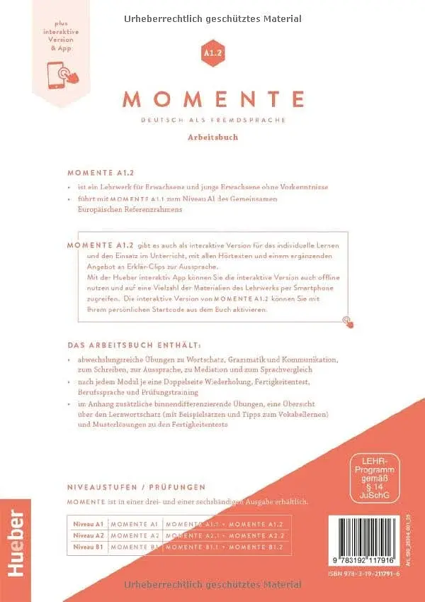 Momente A1.2. Arbeitsbuch plus interaktive Version - фото 2