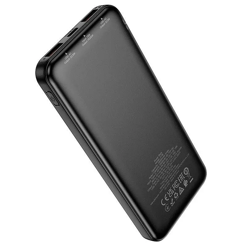 Универсальная мобильная батарея HOCO Sirui 10000mAh | 1USB/1Type-C, 22.5W/3A, PD/QC| - фото 3