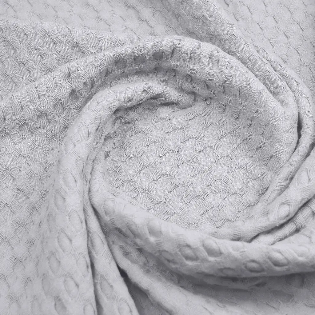 Плед-покрывало Cosas Silver Waffle Weave 110х140 см серебристый (Blanket_96Silver_WaffleWeave_110x140) - фото 4