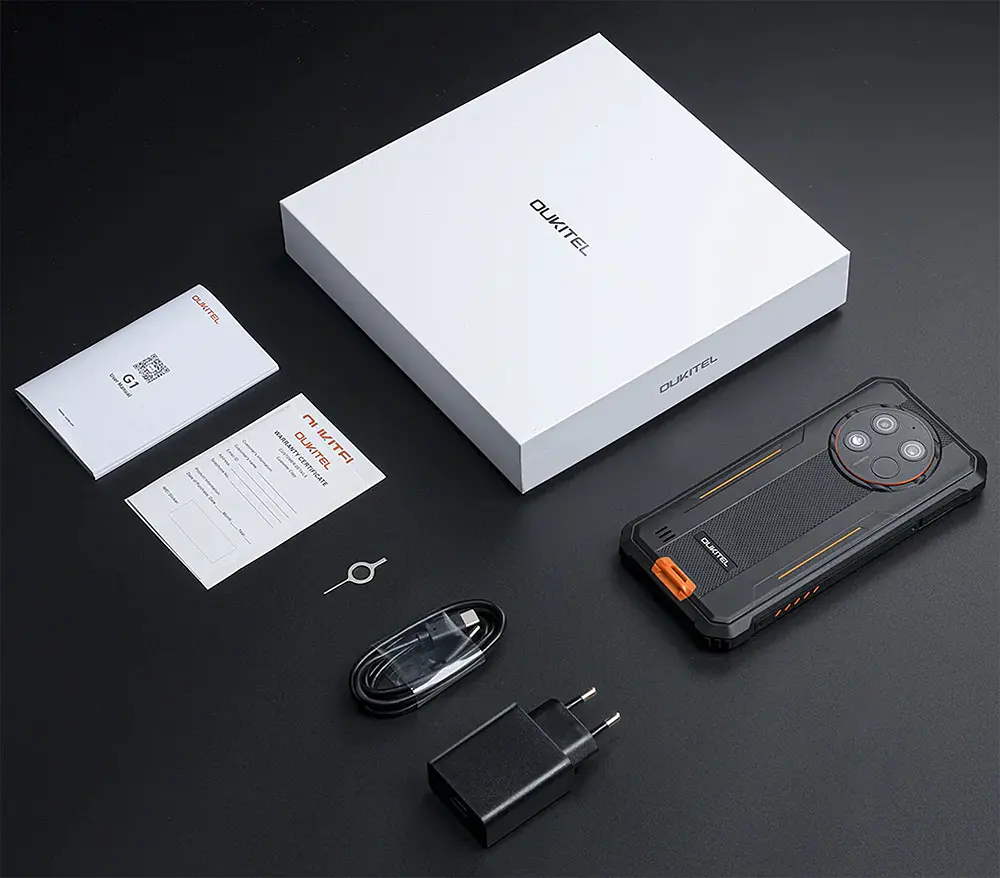 Смартфон Oukitel G1 6.5`HD+ /6GB/256GB/ T606 /10600mAh/48+5Мп/ IP69K /NFC Black - фото 7
