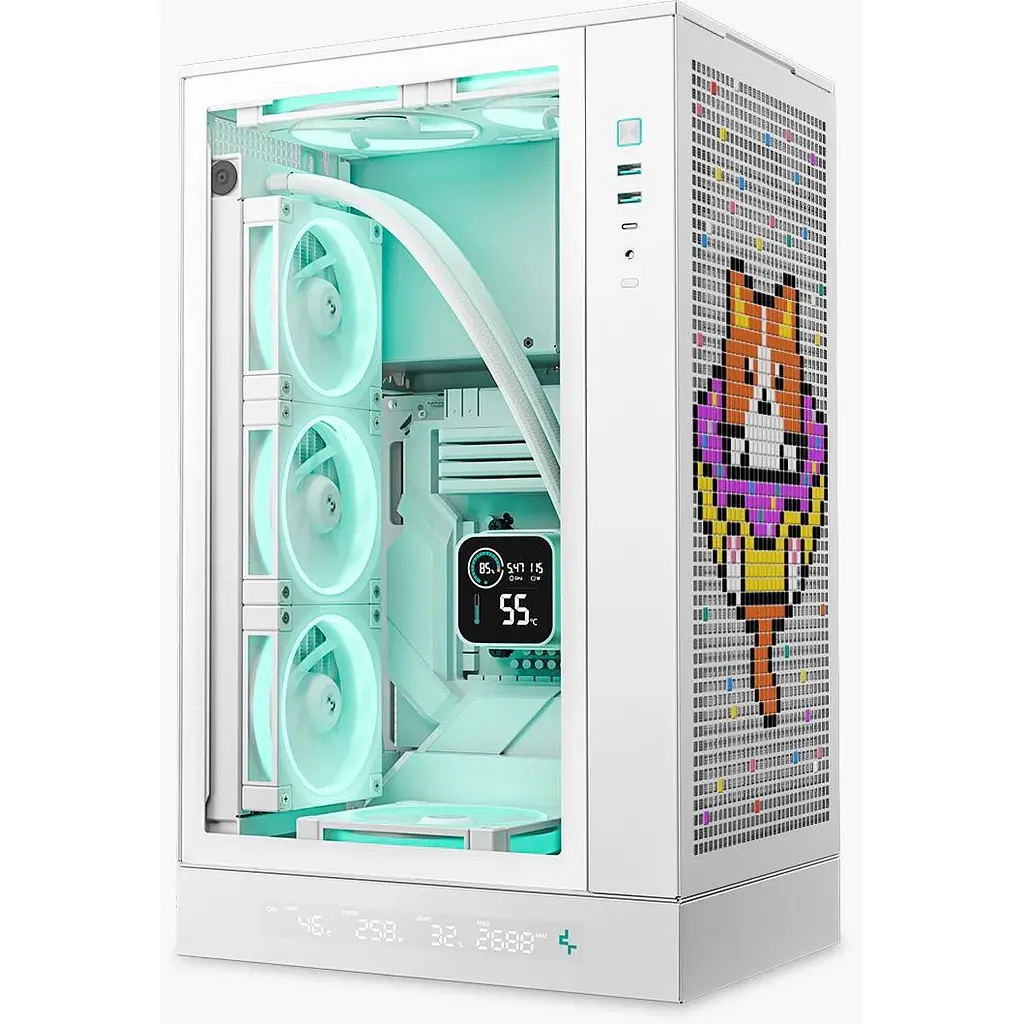 Корпус Deepcool CH270 Digital без БП White (R-CH270-WHNDM0-G-1) - фото 6
