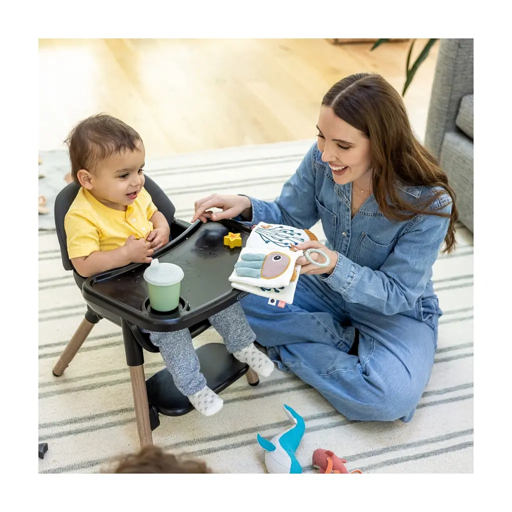 Стілець для годування Graco 3 в 1 Presti, графітовий (3AJ999CHCEU) - фото 3