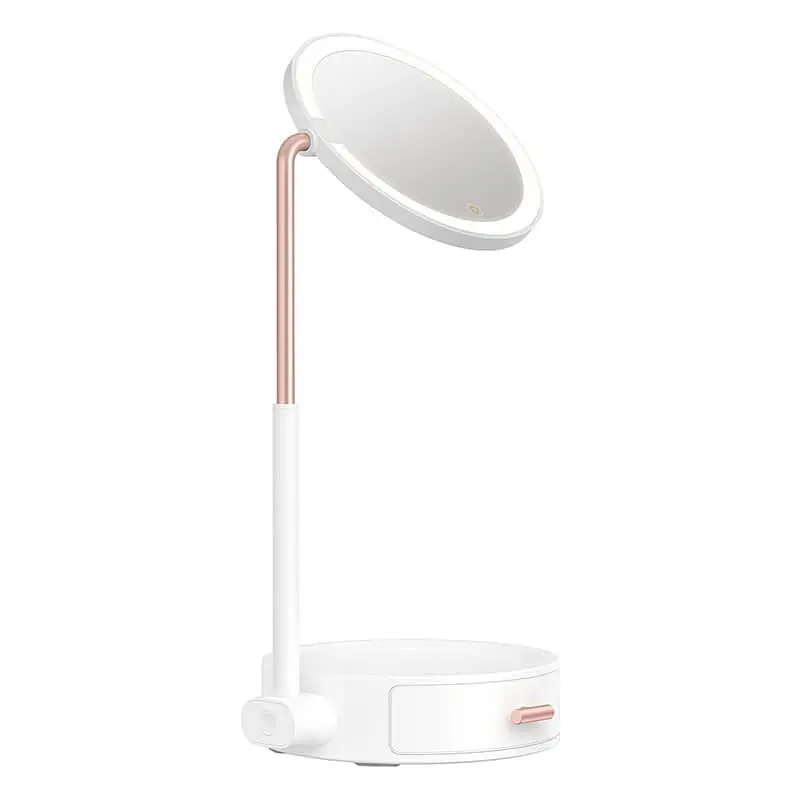 Зеркало Baseus Smart Beauty Series Lighted Makeup Mirror with Storage Box |3 Level touch brightness| (DGZM-02) - фото 2