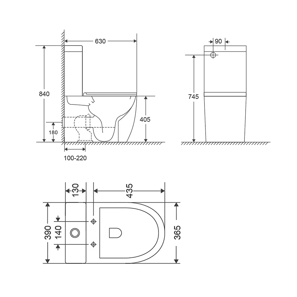 Унитаз-компакт Qtap Robin Ultra Quiet безободковый с сиденьем Soft-close QT13222128AUQ1W, Белый - фото 2