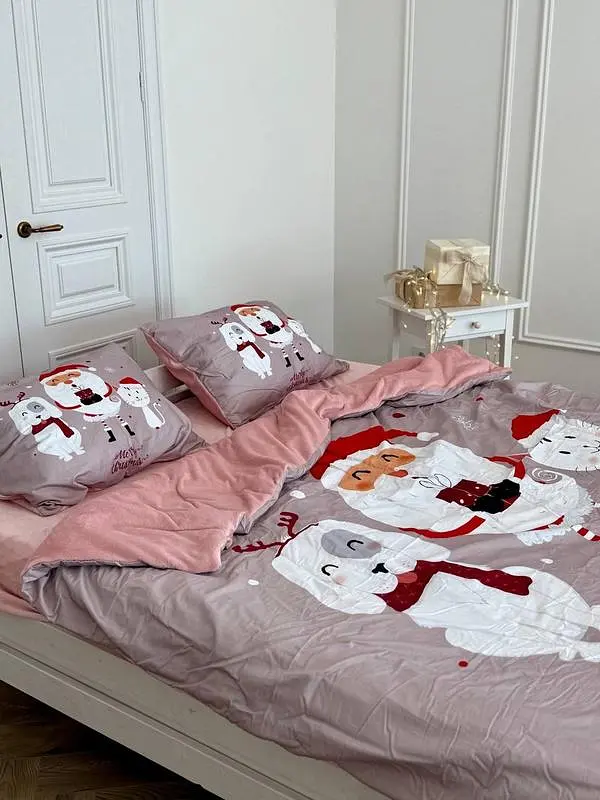 Постільна білизна полуторна Dushka Home Сатин Плюш 21355 160х215 см - фото 4