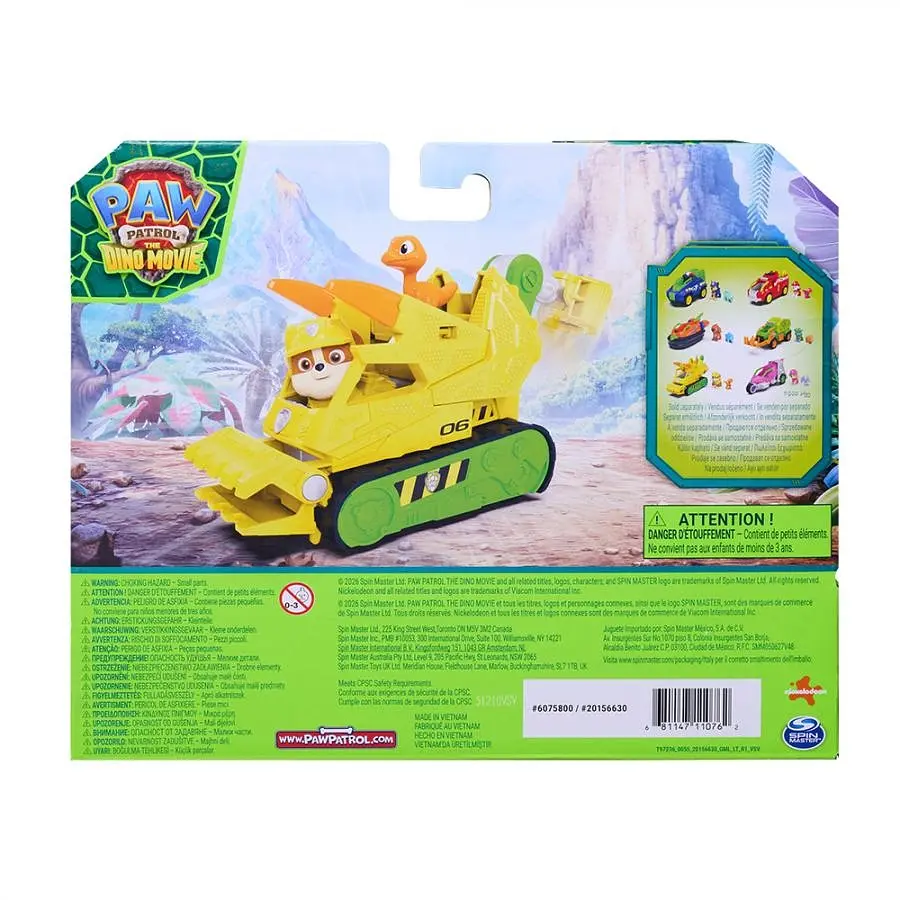 Цуценячий патруль Paw Patrol Дінокіно рятувальний бульдозер з водієм Кремез (SM97236/6075771) - фото 6