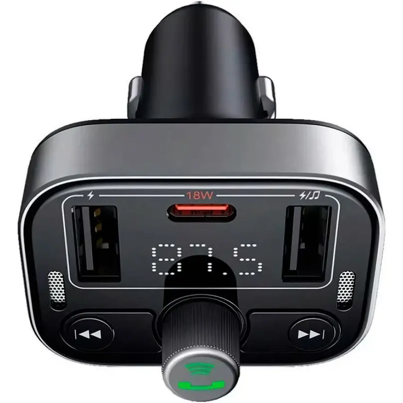FM-трансмиттер Baseus FM Launcher S-09 Pro Black (C10762200113-00) [102398] - фото 6