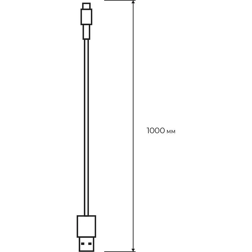 Кабель USB-A to Type-C Euroelectric 100 см 3A білий (100) - фото 3