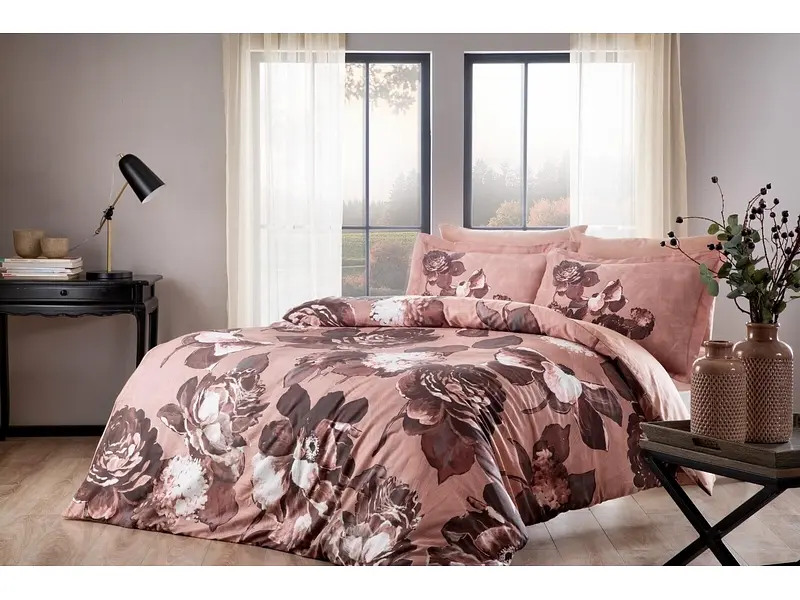 Комплект постільної білизни Avila Dried Rose Сімейний Tac pbe0041126 - фото 2