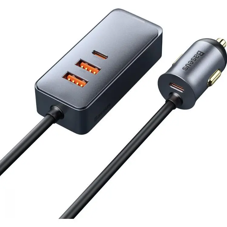 Автомобільний зарядний пристрій Baseus Share Together PPS 2U+2C Gray (CCBT-A0G) [110002] - фото 3