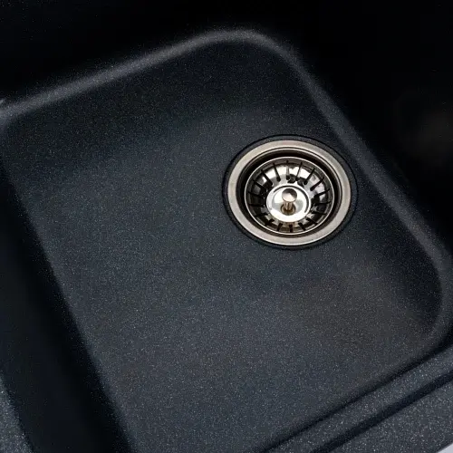 Кухонная мойка Platinum 7950 Equatoria гранитная глянцевая с креплением 79x50 см антрацит (000035780) - фото 5