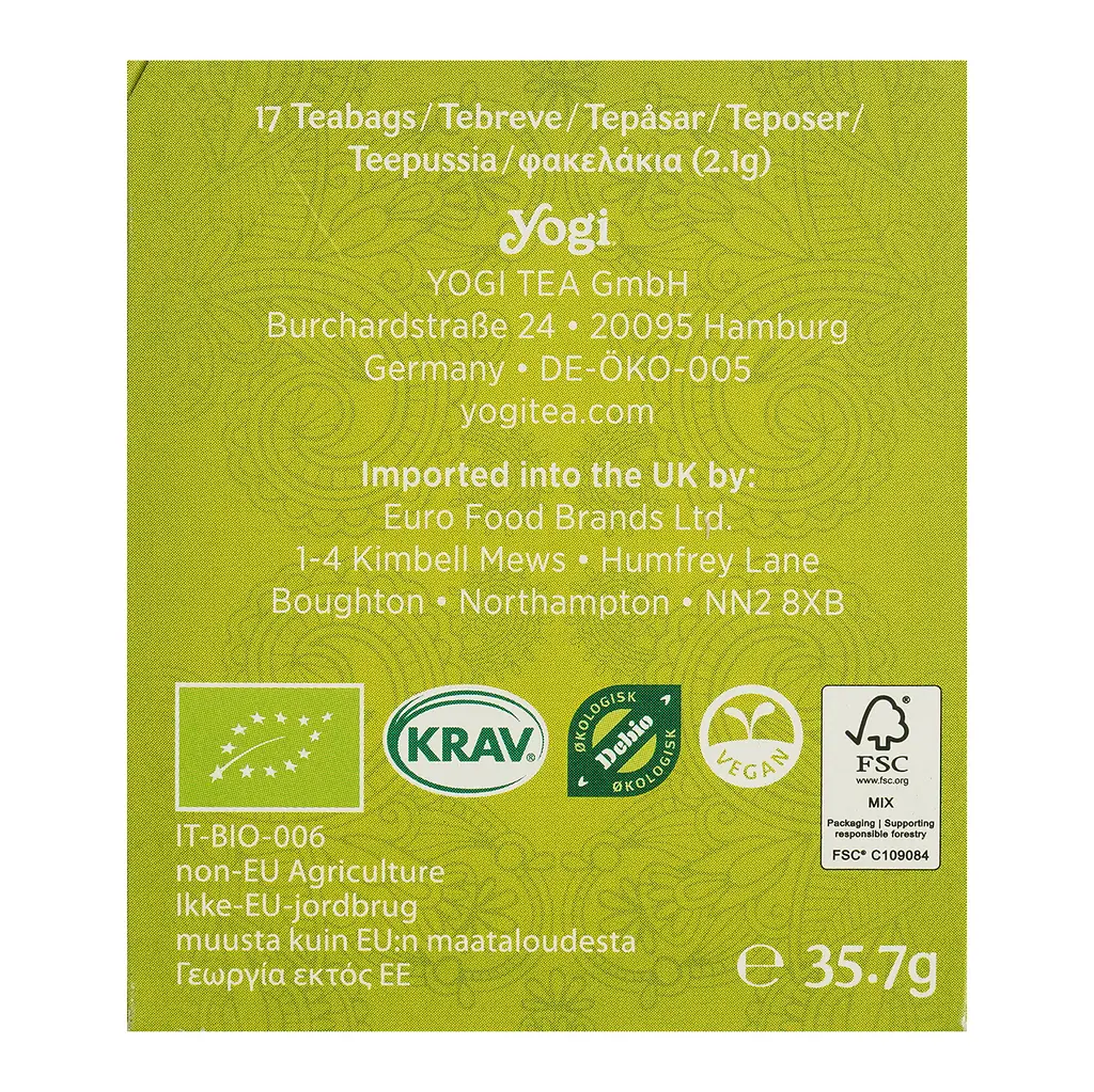 Смесь травяная Yogi Tea Morning Energy органическая (17 шт. х 2.1 г) - фото 6