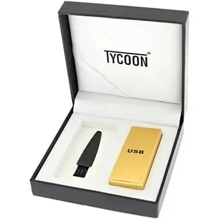 Зажигалка Tycoon Arc Lighter Cross gold - фото 3