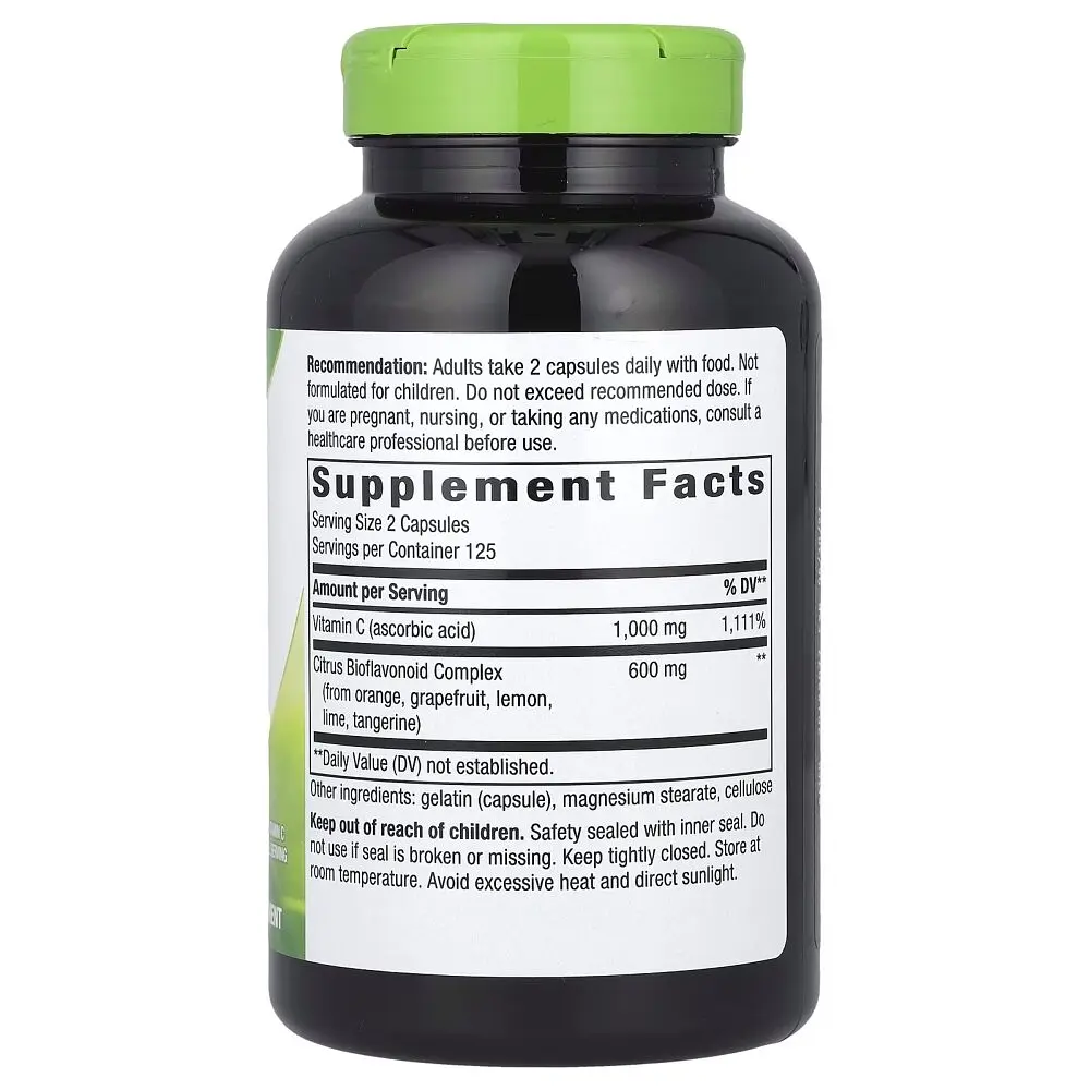 Вітамін С з цитрусовими біофлавоноїдами Nature's Way Vitamin C with Bioflavonoids, 250 капсул для підтримки імунної системи - фото 2