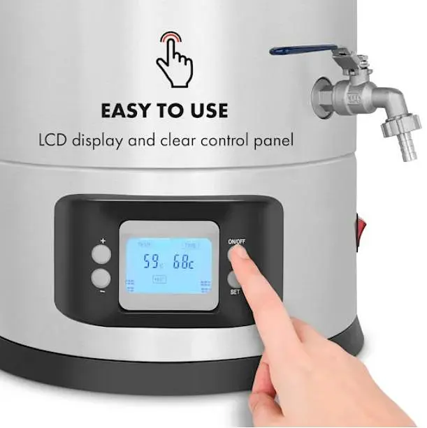 Пивоварня побутова Klarstein Maischfest 35 л 1500/3000W (10033340) - фото 8