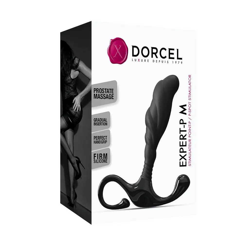 Масажер простати Dorcel Expert P M, 11 см чорний - фото 5
