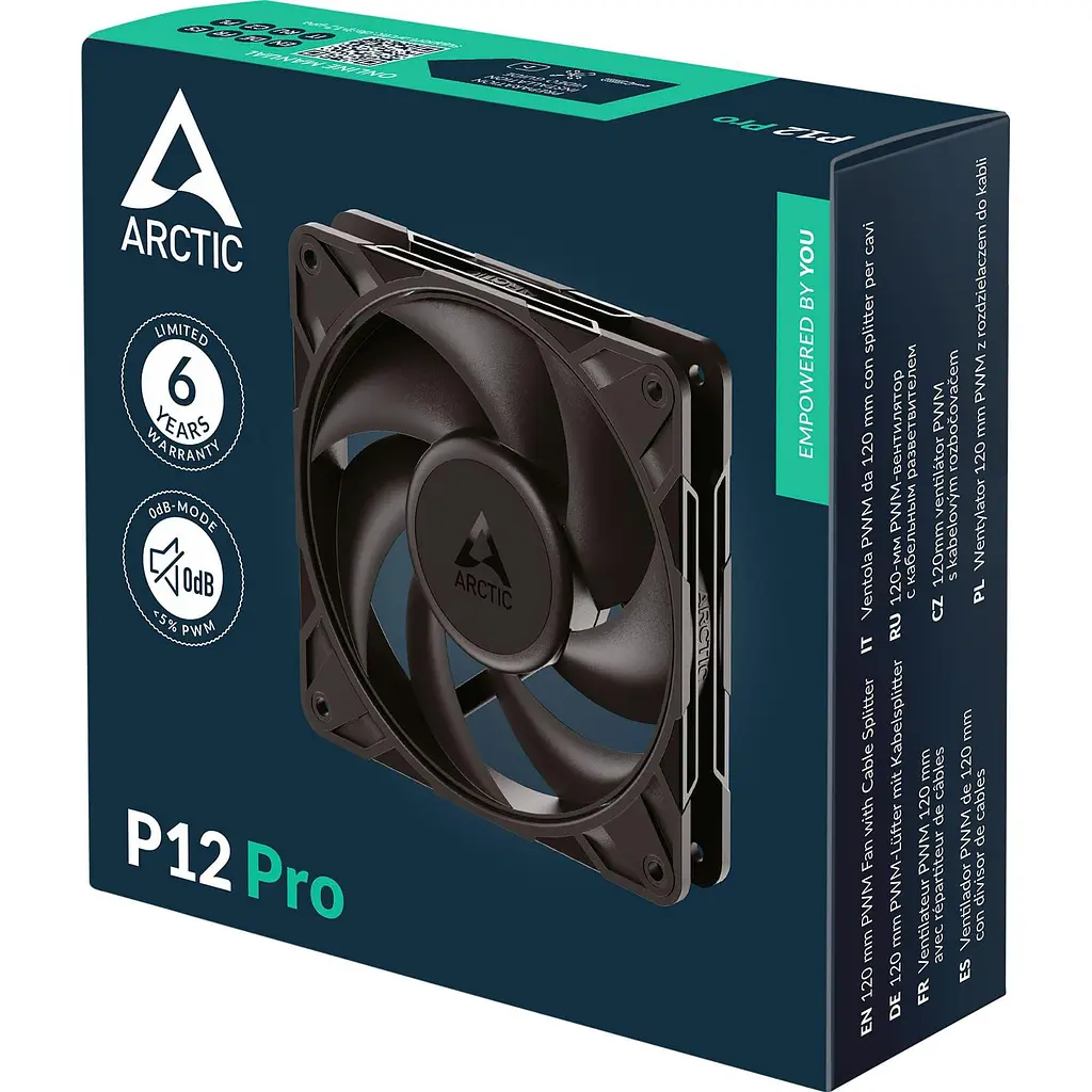Вентилятор Arctic P12 Pro 4pin PWM (ACFAN00305A) Black - фото 6