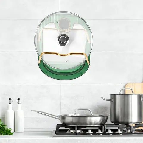 Тримач для кришок на стіну, Kitchen Pot Cover Rack / Підставка для кришок каструль - фото 4