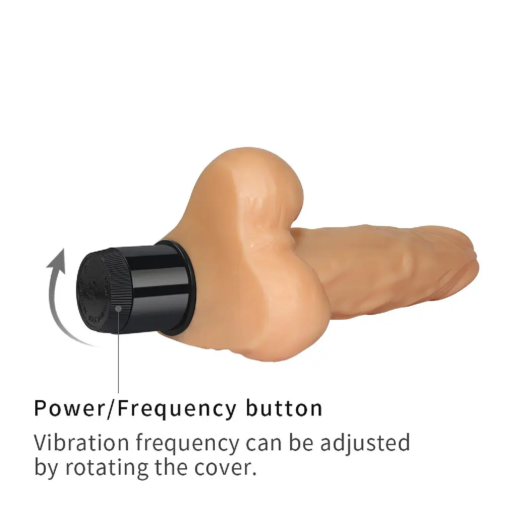 Реалистичный вибратор Lovetoy Real Feel 20 см телесный - фото 6