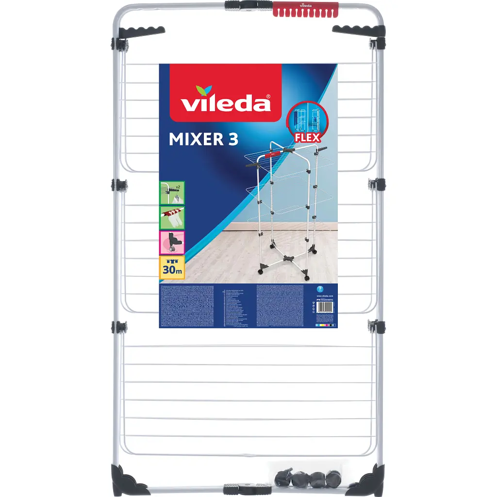 Сушарка для білизни Vileda Mixer 3 Tower Indoor Dryer 30 м (4023103202092) - фото 6