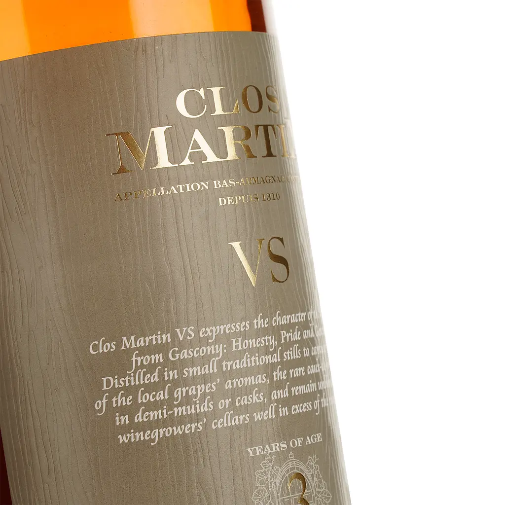 Арманіяк Clos Martin Armagnac 3 роки VS 40% 0.7 л - фото 3
