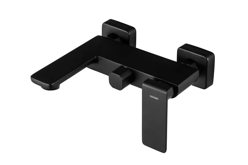 Змішувач для ванни Corsan Trino black mat з виливом CMZ056 Чорний матовий - фото 2