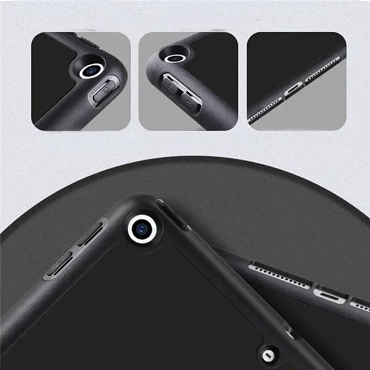 Чохол-книжка BeCover Tri Fold Soft TPU з кріпленням Apple Pencil для Apple iPad 9.7 2017/2018 A1822/A1823/A1893/A1954 Black (708453) - фото 4