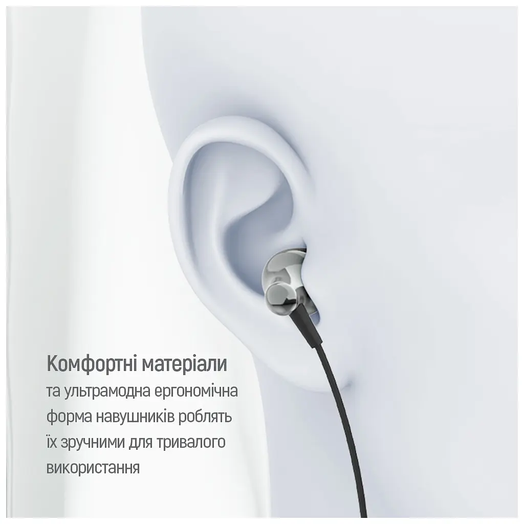 Навушники ColorWay Slim 3.5 mm Wired Earphone Blast 1 Black (CW-WD01BK) - фото 10