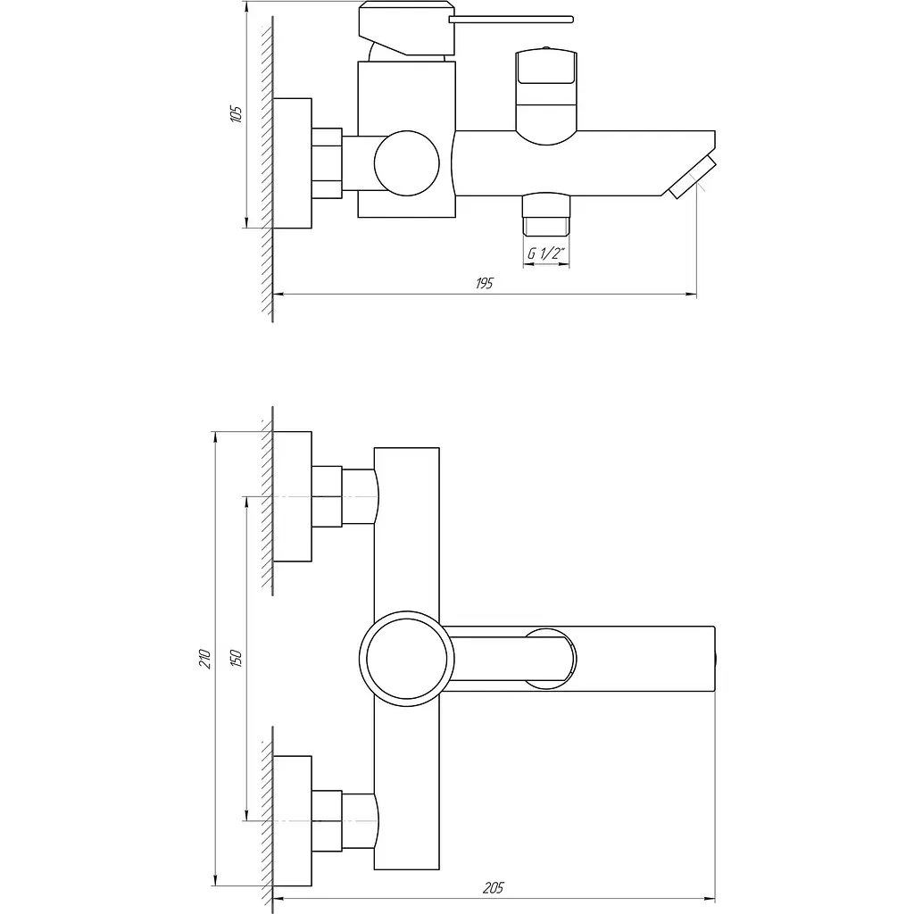 Змішувач для ванни Globus Lux WIEN SBT2-102NE - фото 4