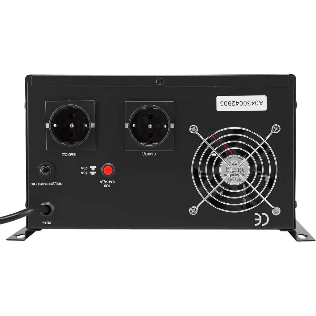 Источник бесперебойного питания LogicPower LPY-W-PSW-2000VA+ (1400Вт)10A/20A, Lin.int., AVR, 2х евро, металл, настенный - фото 2