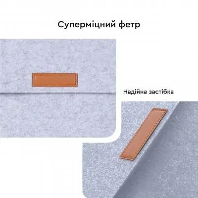 Чехол для ноутбука AirOn 13,3" Premium Grey (4822356710620) - фото 7