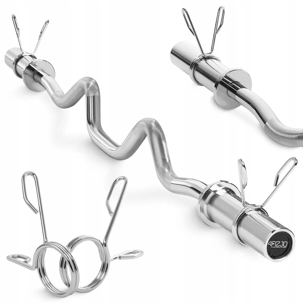 Гриф для штанги олімпійський Z-подібний 4FIZJO 120 см 50 мм без підшипників (P-5905973401173) - фото 2