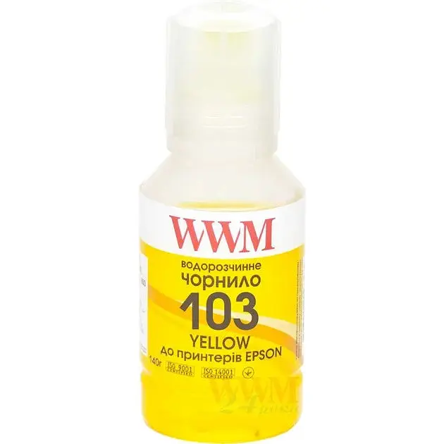 Чорнило WWM 103 для Epson L3100/3110/3150 140 г Yellow (E103Y)