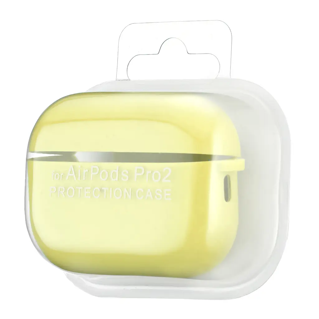 Чохол Silicone Case 2,5mm with microfiber for AirPods Pro 2 Shiny Yellow - фото 2