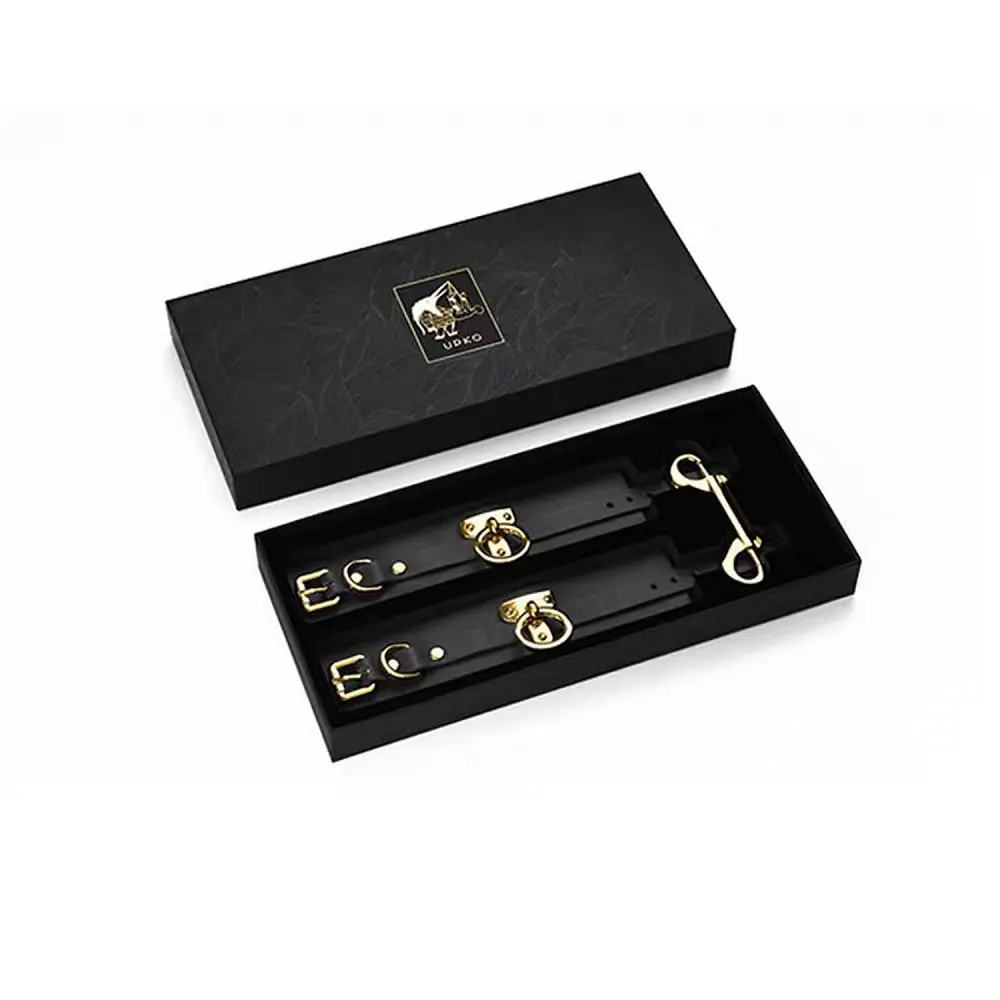 Наручники Upko Handcuffs итальянская кожа, черные - фото 4